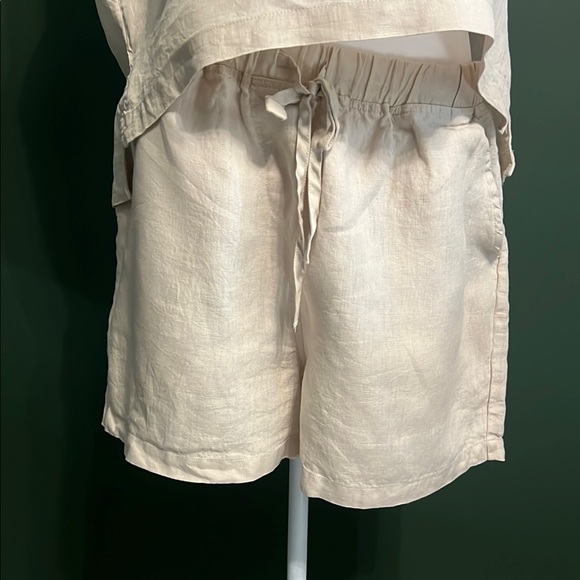 Parachute Linen Lounge Shorts - Bone - Sz XL - Picture 3 of 10